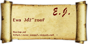 Eva József névjegykártya