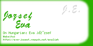 jozsef eva business card